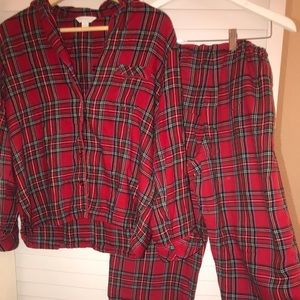 Red Plaid PJ Set// CHARTER CLUB